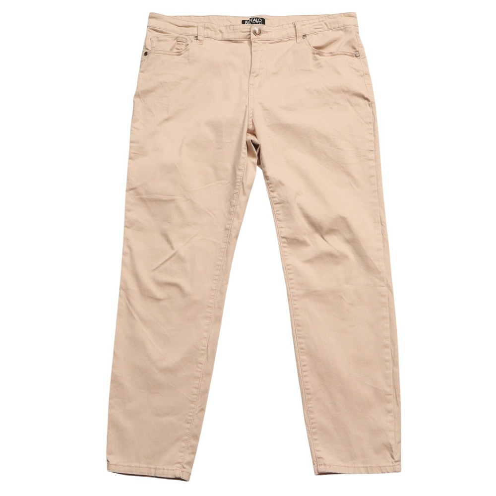 Buffalo David Bitton Pink Mid Rise Stretch Skinny Ankle Grazer Cotton Pant 12/32